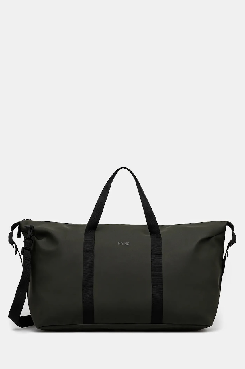 Rains geantă Hilo Weekend Bag Large W3 culoarea verde, 14210
