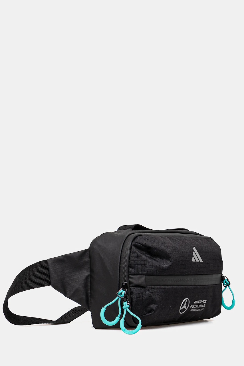 Сумка на пояс adidas x Mercedes цвет чёрный JX6478 Сумка на пояс adidas x Mercedes цвет чёрный JX6478