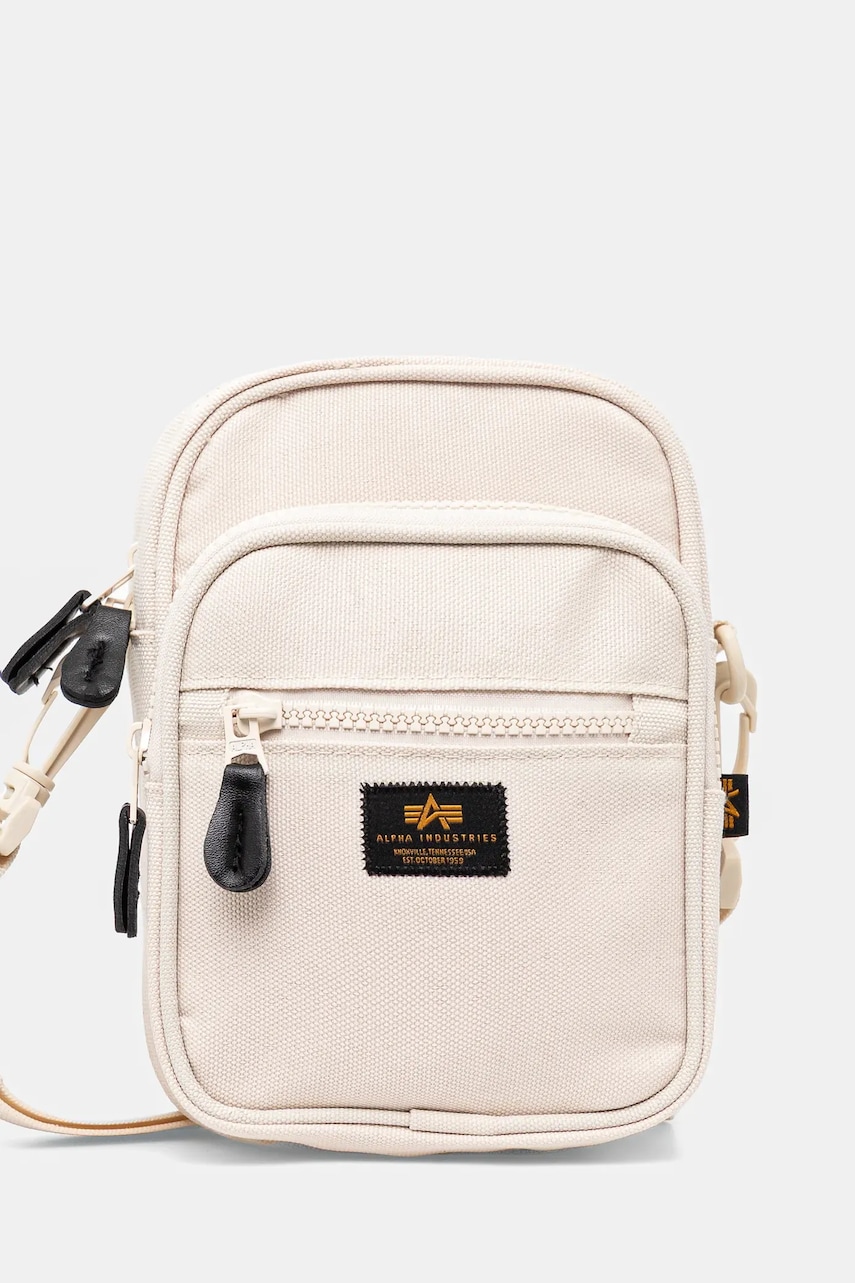 Alpha Industries borseta Label Messenger Bag S culoarea bej, 156941 Alpha Industries borseta Label Messenger Bag S culoarea bej, 156941