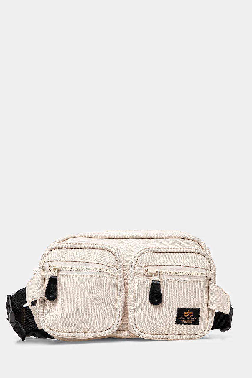 Alpha Industries borseta Label Waist Bag culoarea bej, 156943 Alpha Industries borseta Label Waist Bag culoarea bej, 156943