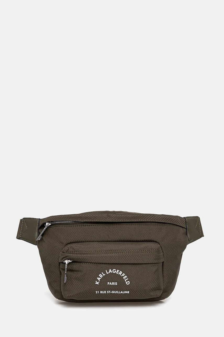 Karl Lagerfeld borseta culoarea verde, A2M30220