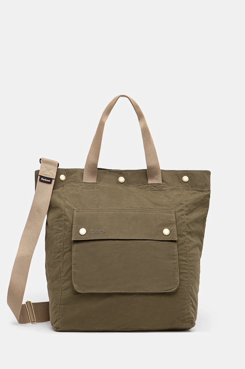 Barbour rucsac din bumbac Barbour Transport 3 Way Tote/Backpack Bag culoarea verde, mic, uni, UBA0740 Barbour rucsac din bumbac Barbour Transport 3 Way Tote/Backpack Bag culoarea verde, mic, uni, UBA0740