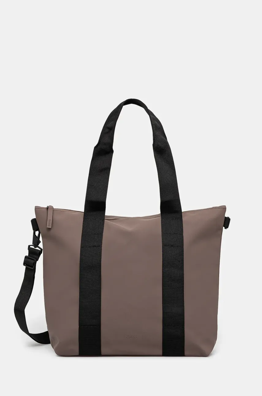 Levně Taška Rains Tote Bag Mini W3 hnědá barva, 14160.110