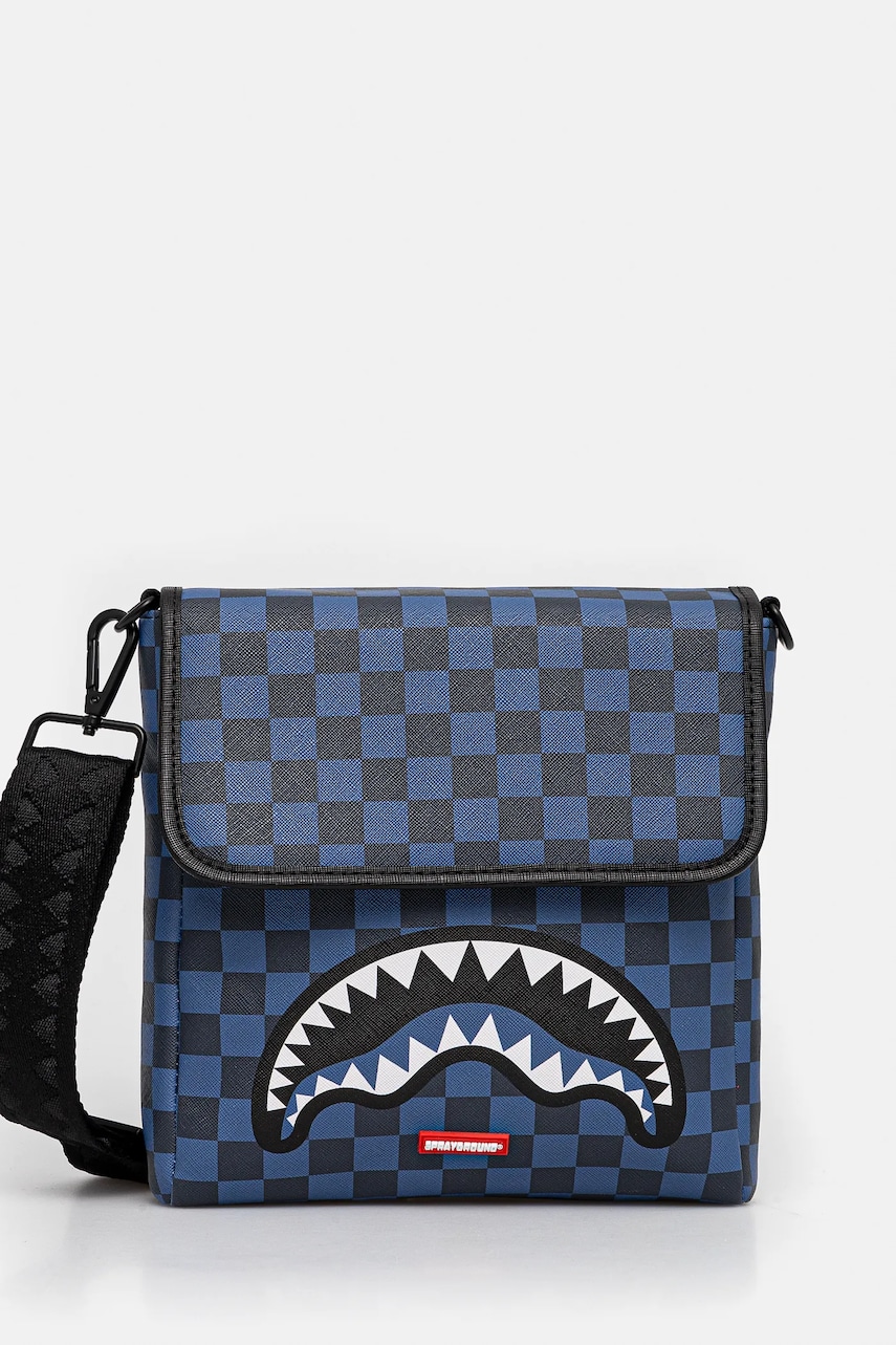 Sprayground borseta culoarea bleumarin, 910B7442NSZ Sprayground borseta culoarea bleumarin, 910B7442NSZ
