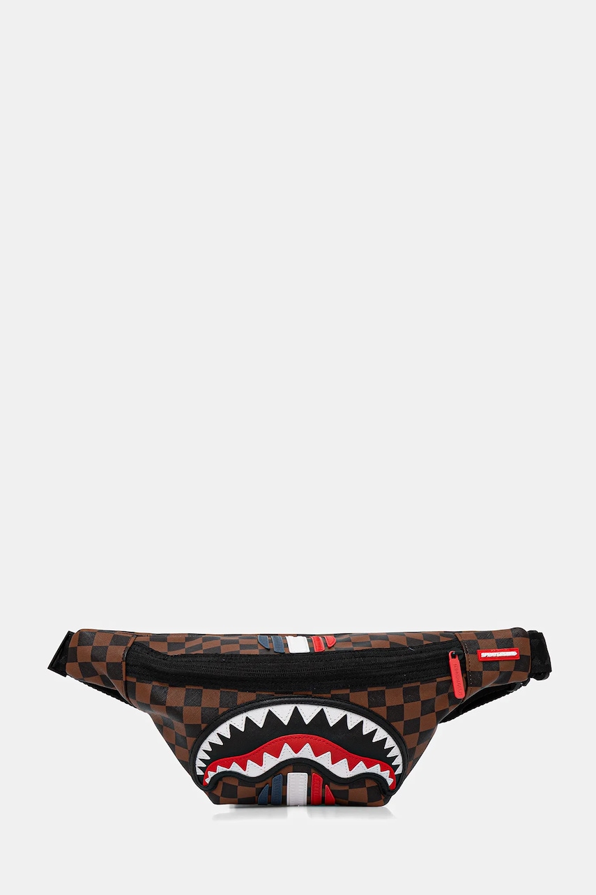 Sprayground borsetă culoarea maro, 910B7488NSZ