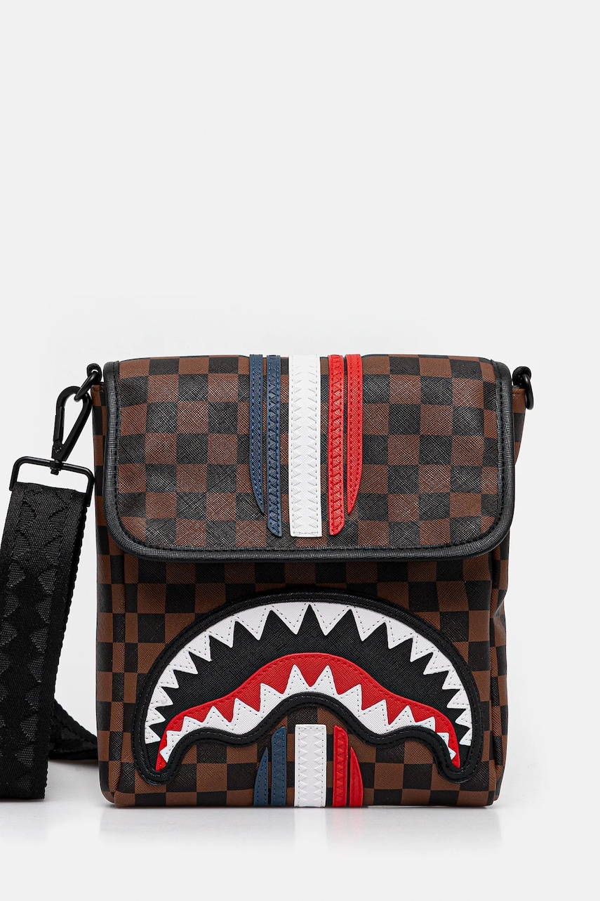 Sprayground borseta culoarea maro, 910B7489NSZ