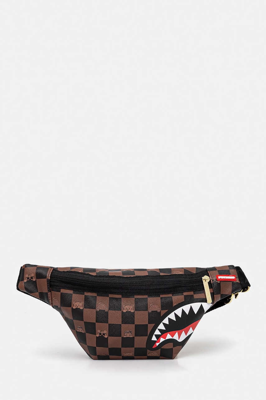 Sprayground borsetă culoarea maro, 910B7512NSZ