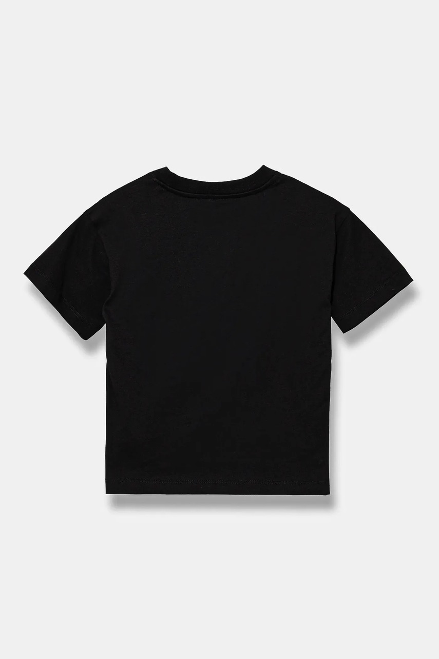 Детская хлопковая футболка Calvin Klein Jeans 0 цвет чёрный однотонная IB0IB02353