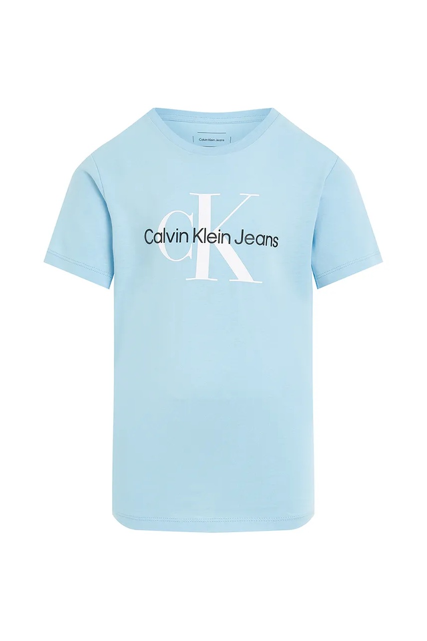 Детская хлопковая футболка Calvin Klein Jeans 0 с принтом IU0IU00676
