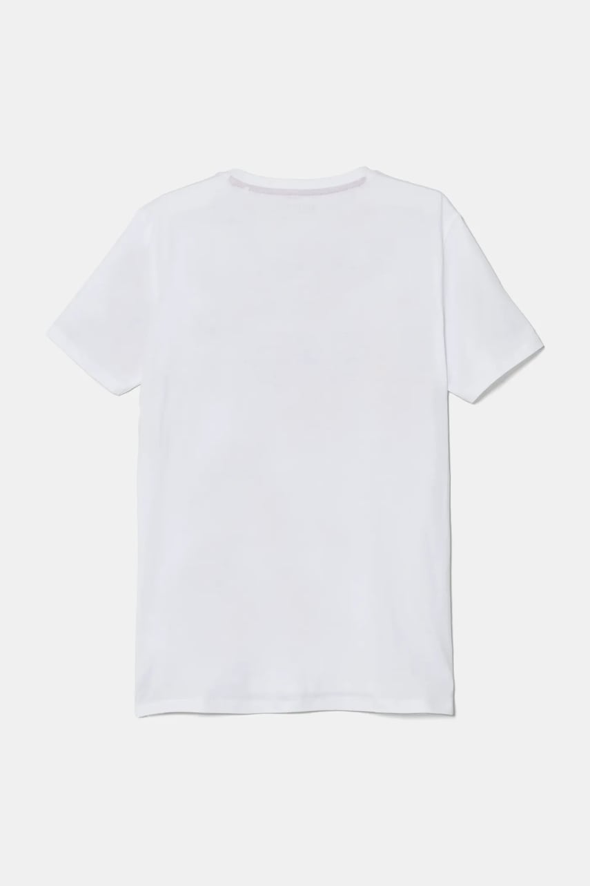 Детская хлопковая футболка Guess цвет белый с принтом L5RI02 K8HM4 Детская хлопковая футболка Guess цвет белый с принтом L5RI02 K8HM4