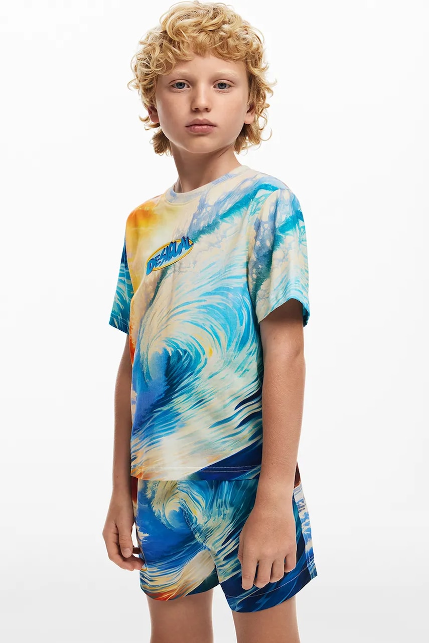 Desigual tricou de bumbac pentru copii modelator, 25SBTK01