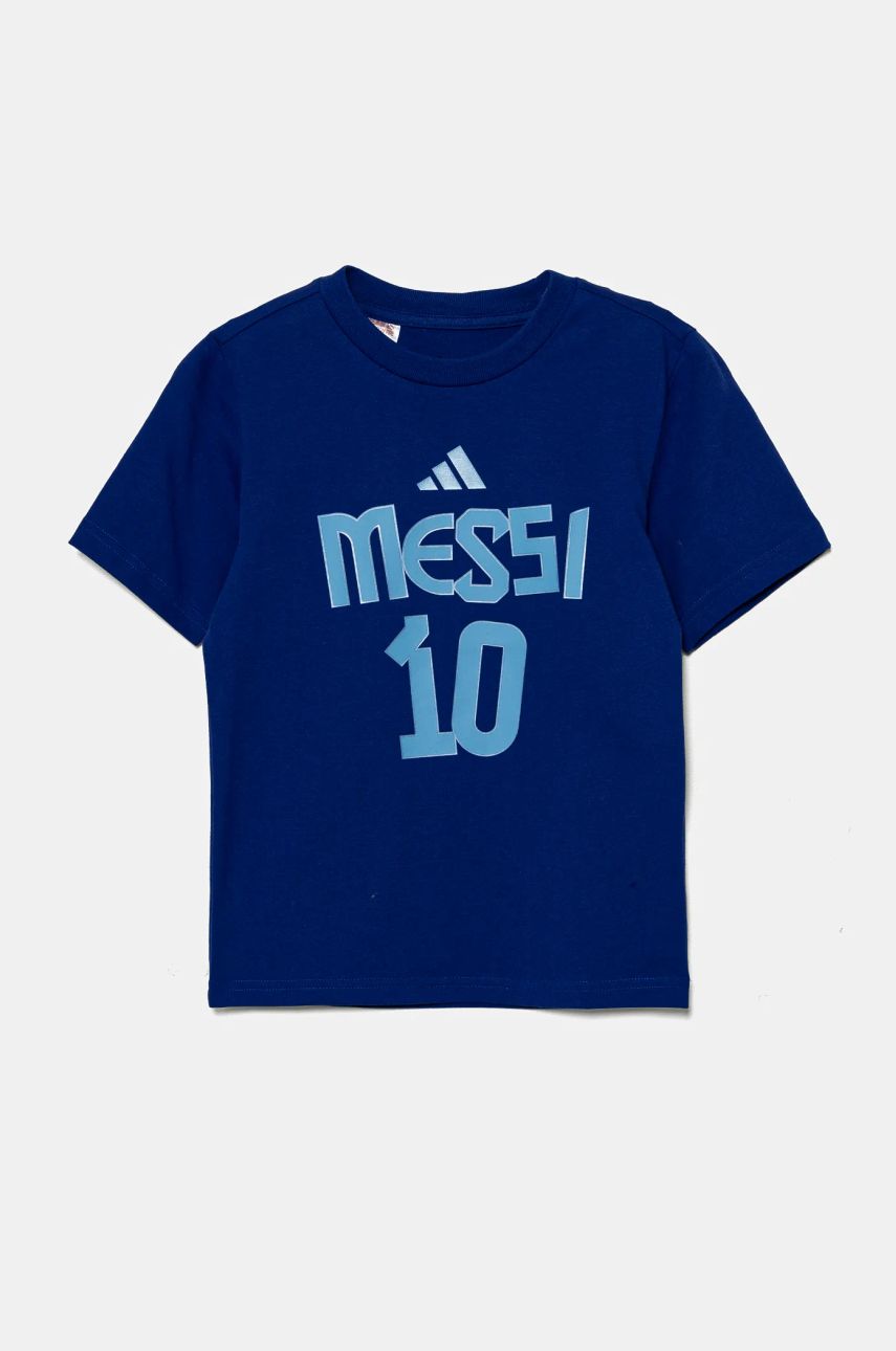 adidas Performance tricou de bumbac pentru copii MESSI cu imprimeu, JJ1417