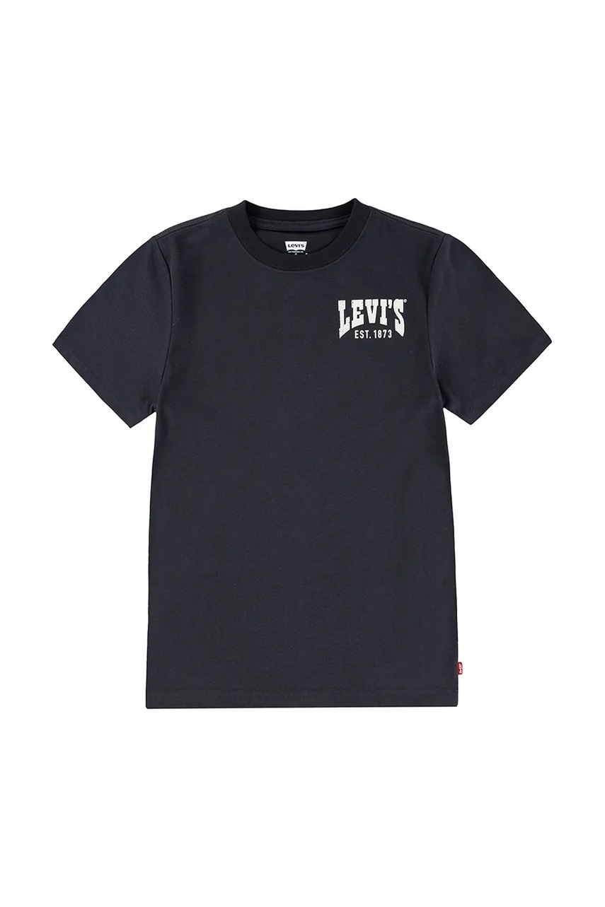 Levi's tricou copii VALLEY VIEW TEE culoarea negru, cu imprimeu, 9EM600