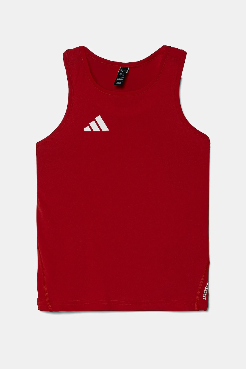 adidas tricou copii culoarea roșu, cu imprimeu, IT5062