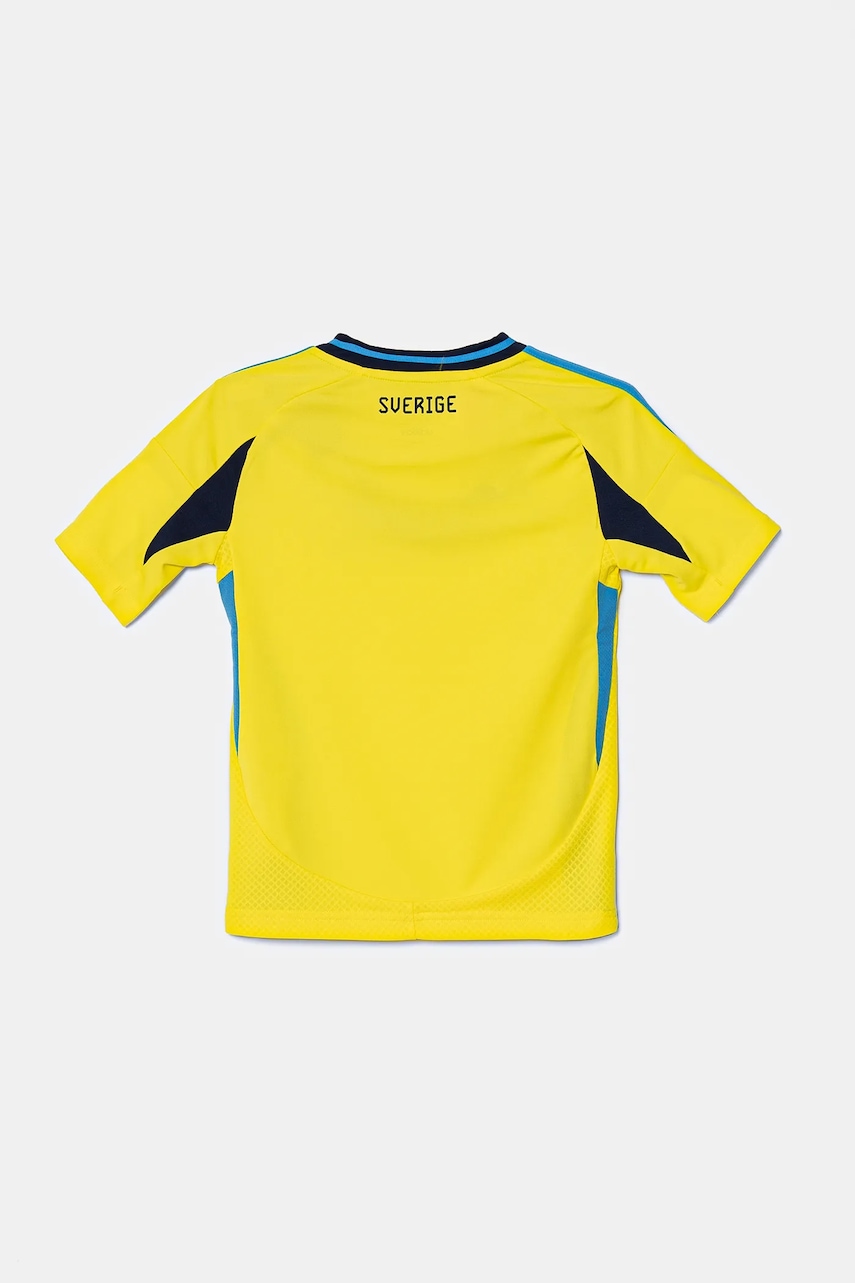 Детская футболка adidas Performance цвет жёлтый узорная IP8416 Детская футболка adidas Performance цвет жёлтый узорная IP8416