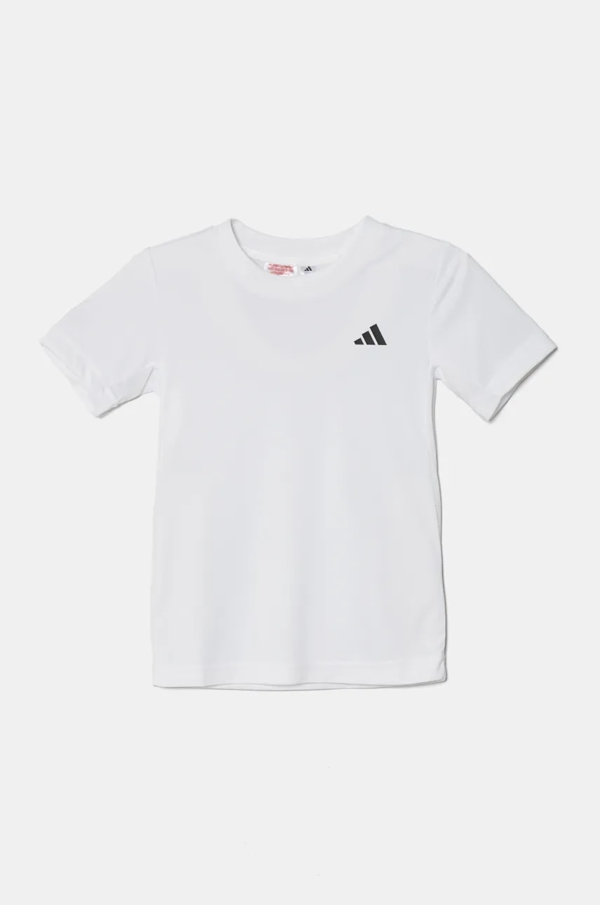 adidas Performance tricou copii culoarea alb, neted, JI9257