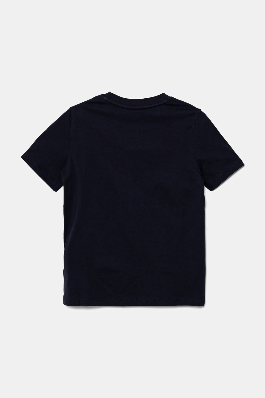 Детская хлопковая футболка Puma ESS No. 1 Logo Tee цвет синий с принтом 684906