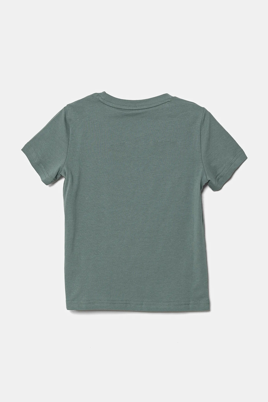 Детская хлопковая футболка Puma ESS No. 1 Logo Tee цвет зелёный с принтом 684930 Детская хлопковая футболка Puma ESS No. 1 Logo Tee цвет зелёный с принтом 684930