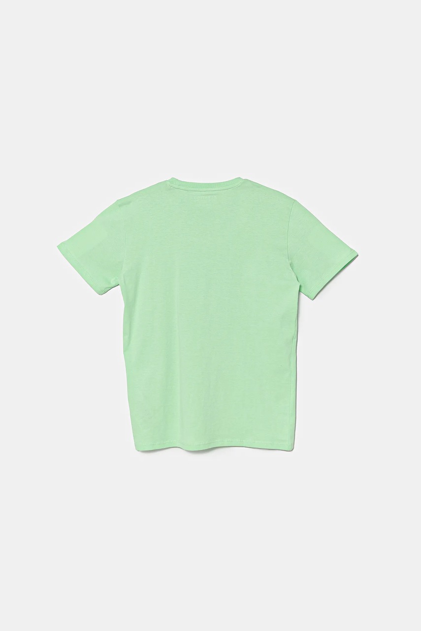 Детская хлопковая футболка Guess цвет зелёный с принтом L5GI12 K8HM4 Детская хлопковая футболка Guess цвет зелёный с принтом L5GI12 K8HM4