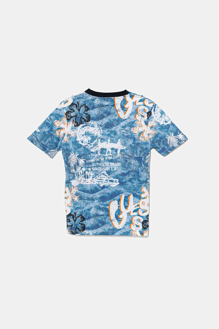 Детская хлопковая футболка Guess узорная L5GI21 K8HM4 Детская хлопковая футболка Guess узорная L5GI21 K8HM4