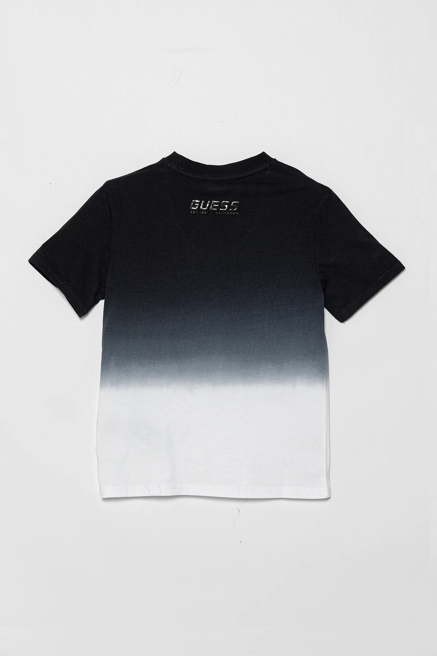 Детская хлопковая футболка Guess цвет синий узорная L5GI27 I3Z14 Детская хлопковая футболка Guess цвет синий узорная L5GI27 I3Z14