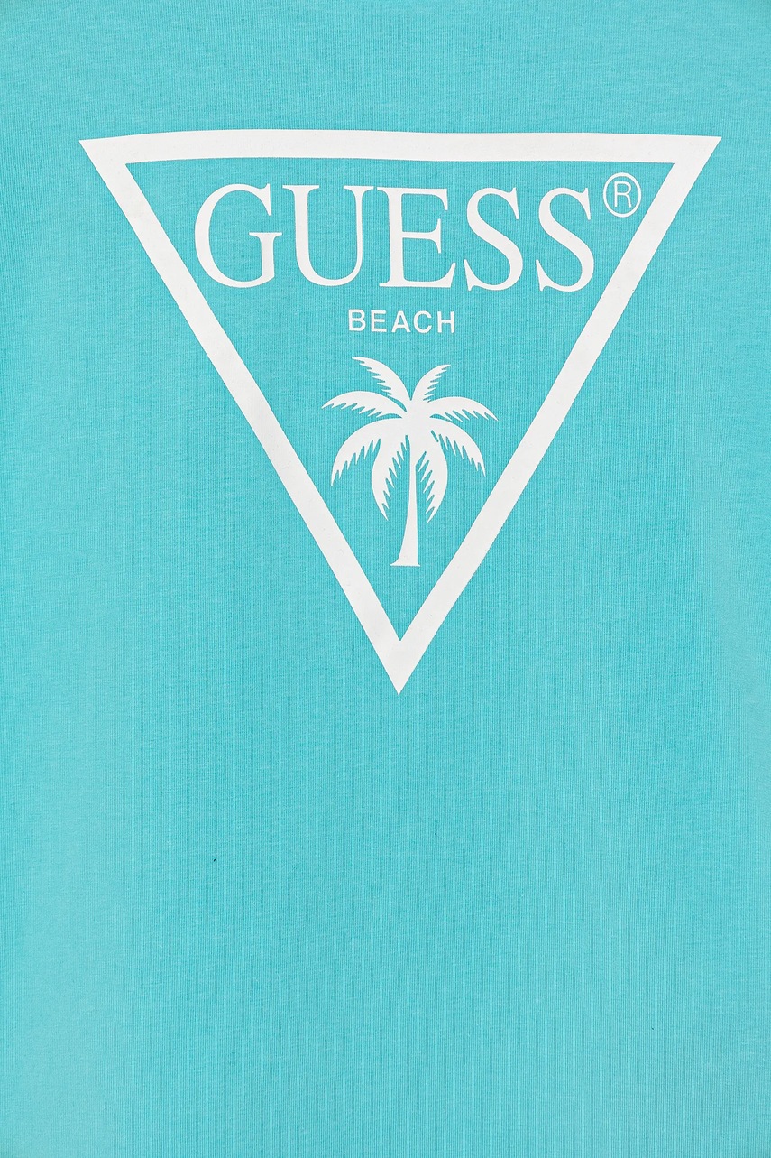 Guess gyerek póló türkiz, nyomott mintás, L5GI29 J1314 termék 2. képe