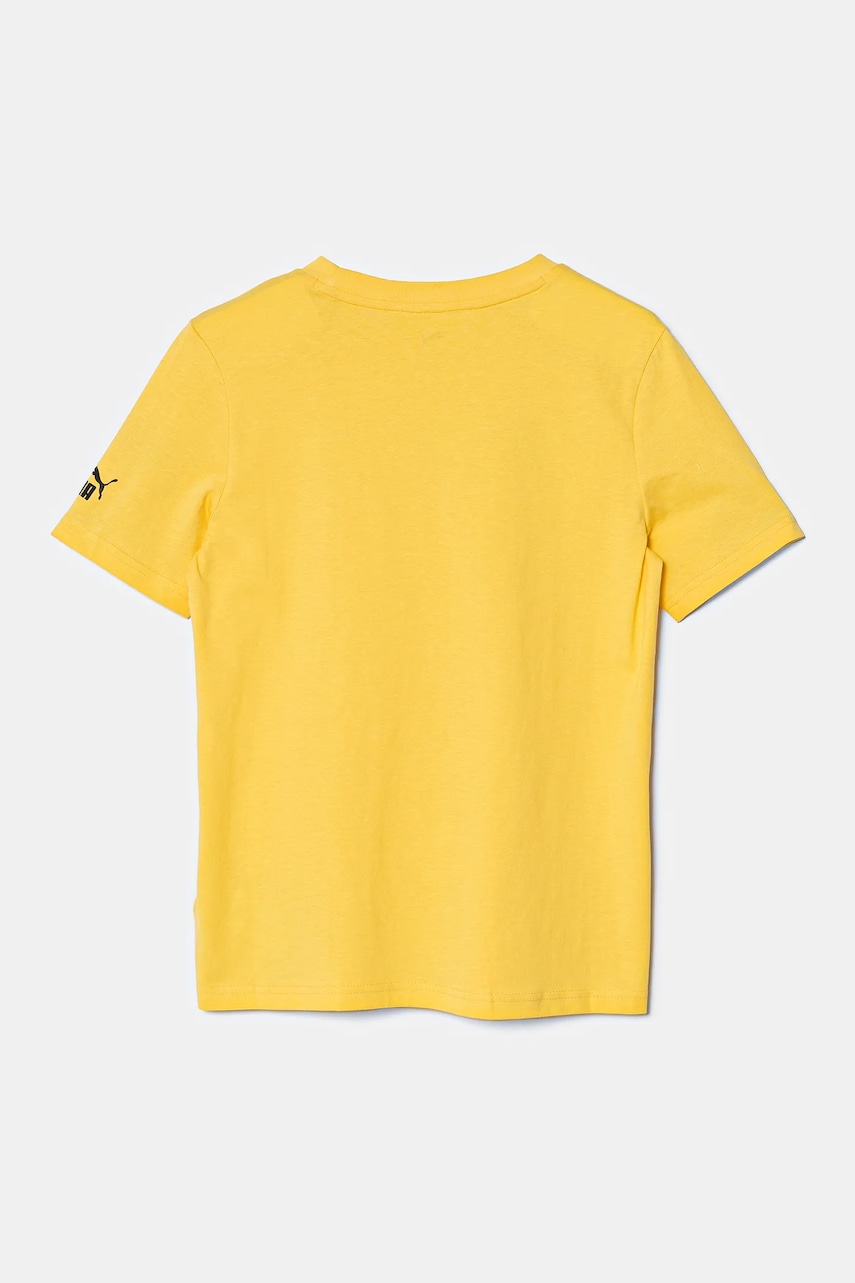 Детская хлопковая футболка Puma SPORT Graphic Tee цвет жёлтый с принтом 685850 Детская хлопковая футболка Puma SPORT Graphic Tee цвет жёлтый с принтом 685850