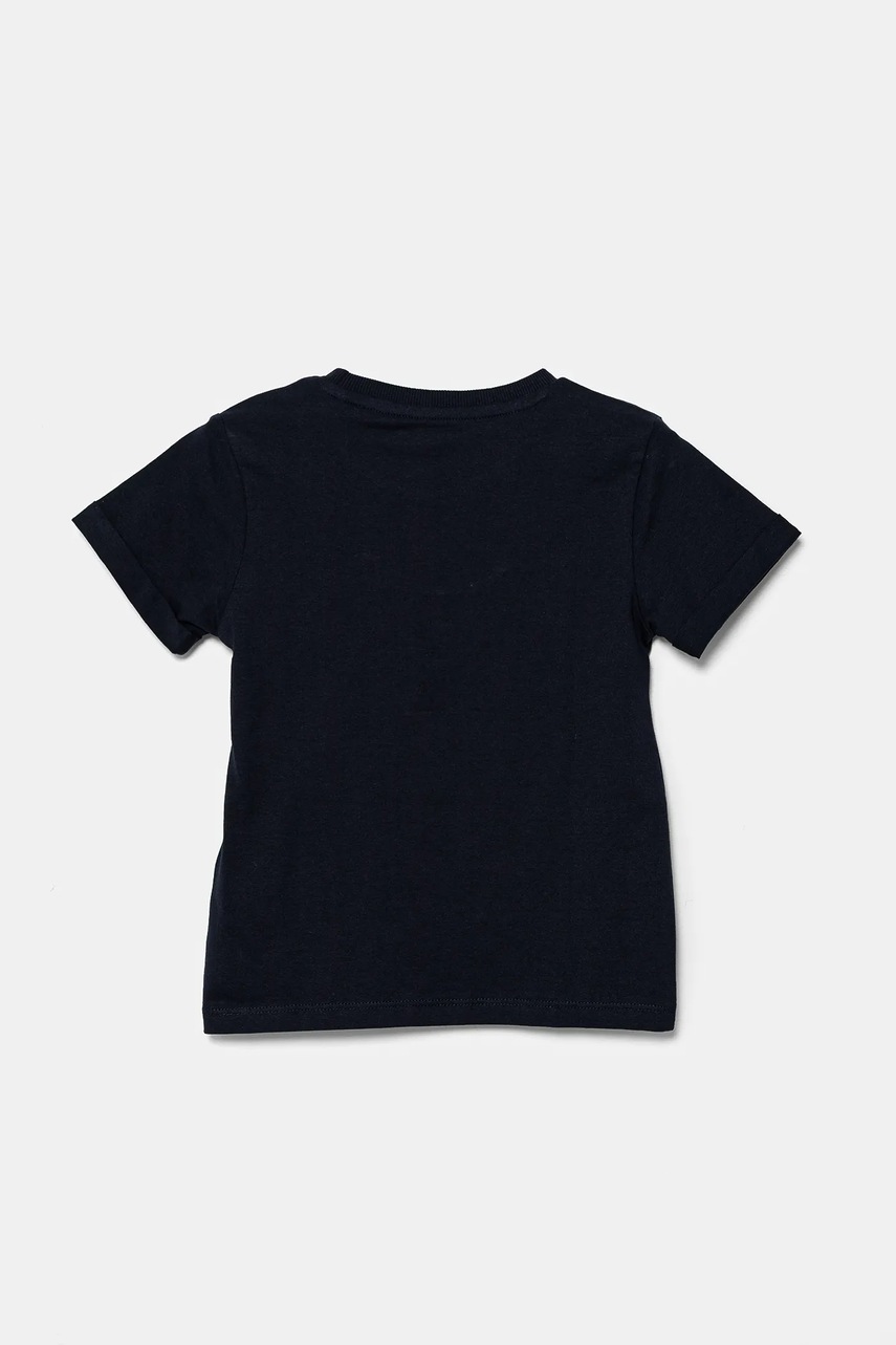 Дитяча бавовняна футболка Guess колір синій з принтом N5GI04 K8HM4