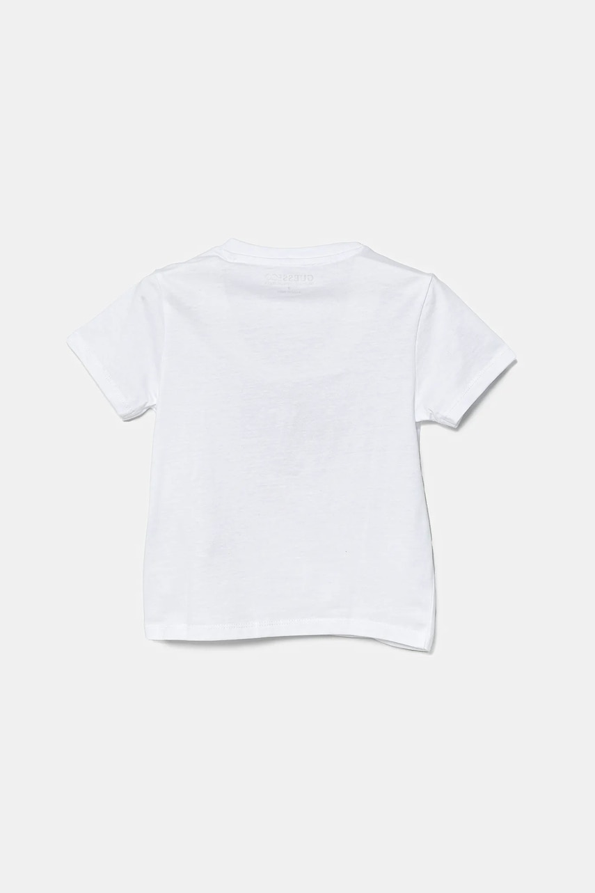 Детская хлопковая футболка Guess цвет белый с принтом N5GI05 K8HM4 Детская хлопковая футболка Guess цвет белый с принтом N5GI05 K8HM4