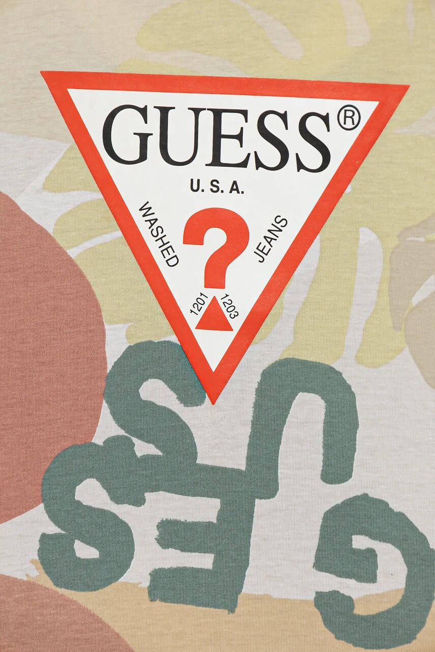 Guess gyerek pamut póló bézs, mintás, N5GI07 K8HM4 termék 2. képe