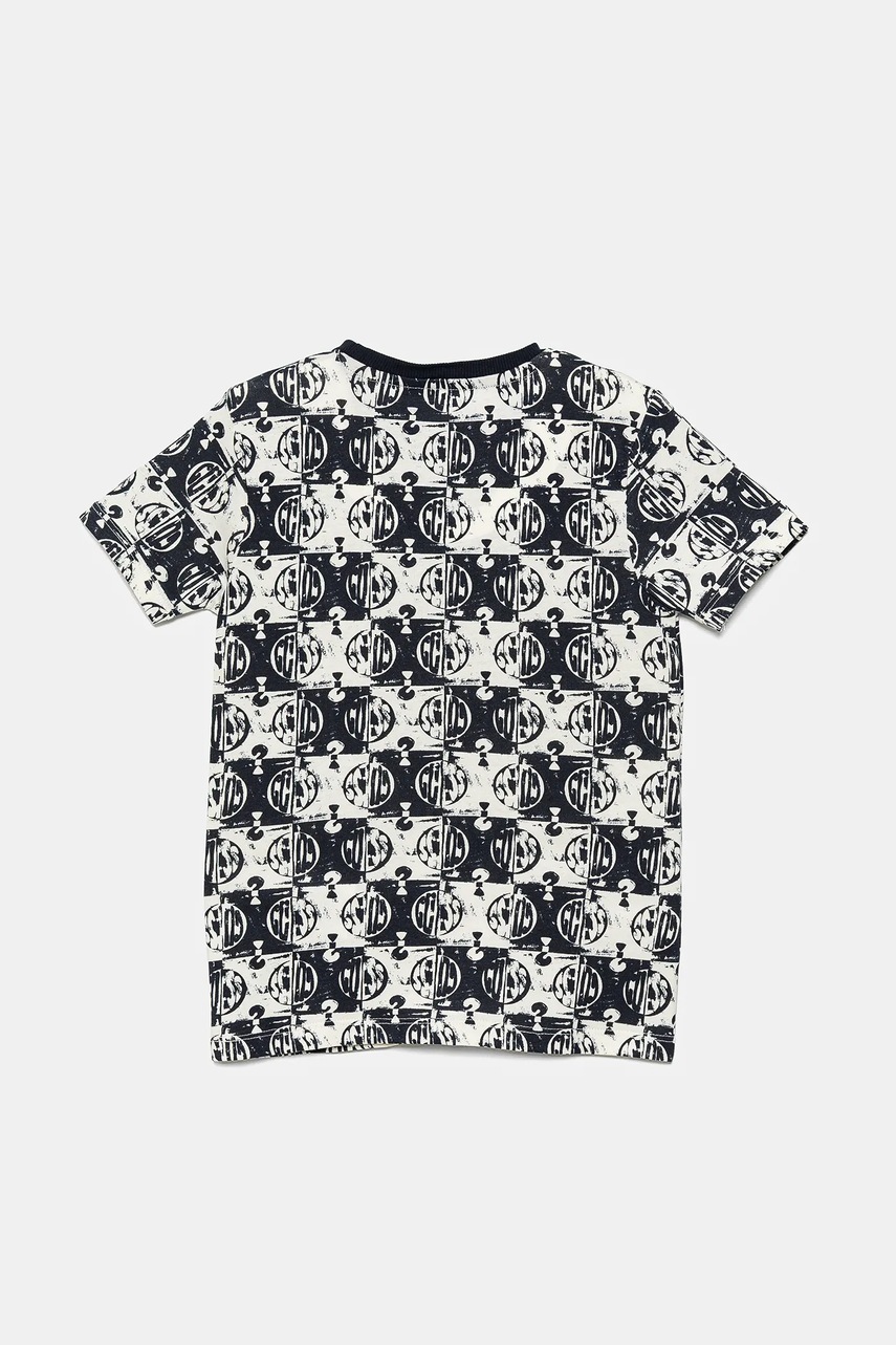 Детская хлопковая футболка Guess цвет синий узорная N5GI07 K8HM4 Детская хлопковая футболка Guess цвет синий узорная N5GI07 K8HM4