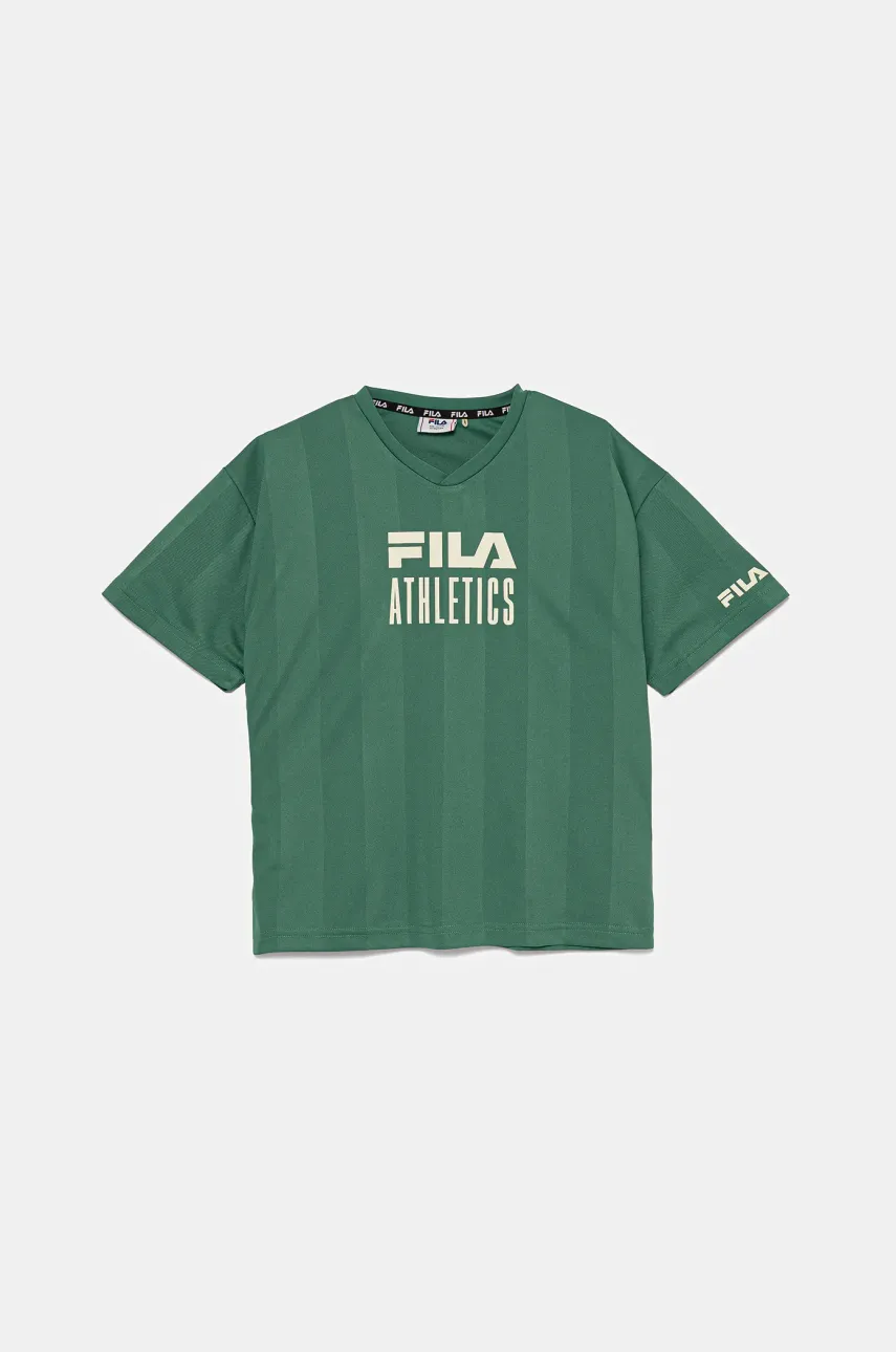 Fila tricou copii IGGENSBACH culoarea verde, cu imprimeu, FAT0670