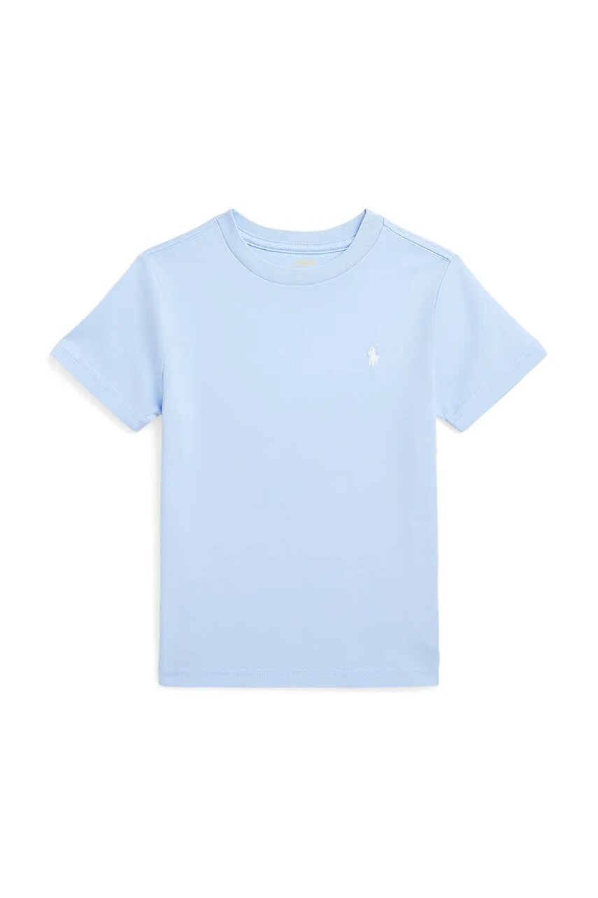 Levně Dětské bavlněné tričko Polo Ralph Lauren modrá barva, 322832904078