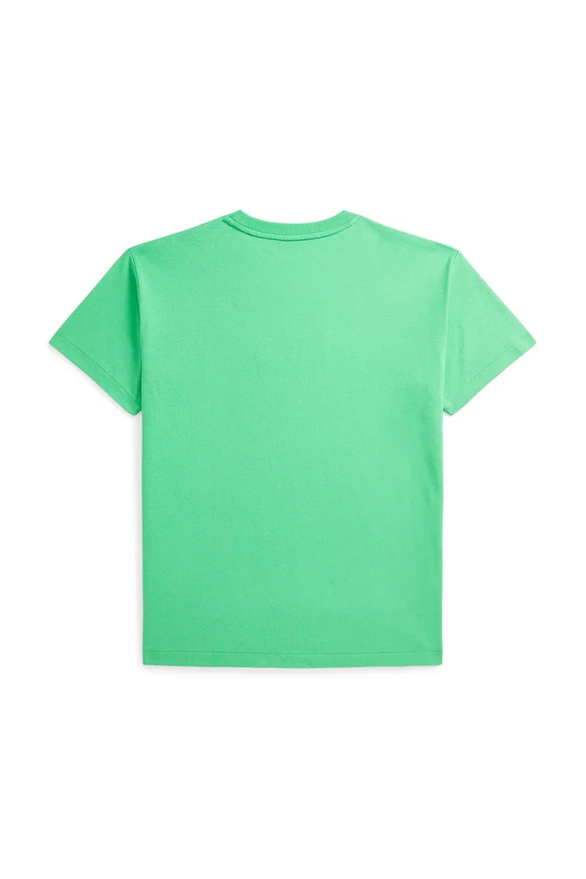Хлопковая футболка Polo Ralph Lauren цвет зелёный 323964779003 Хлопковая футболка Polo Ralph Lauren цвет зелёный 323964779003
