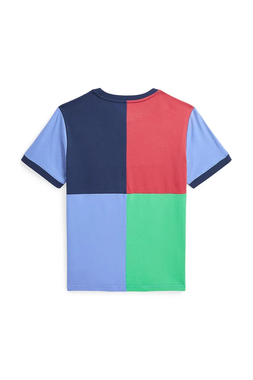 Дитяча бавовняна футболка Polo Ralph Lauren візерунок 323964075001