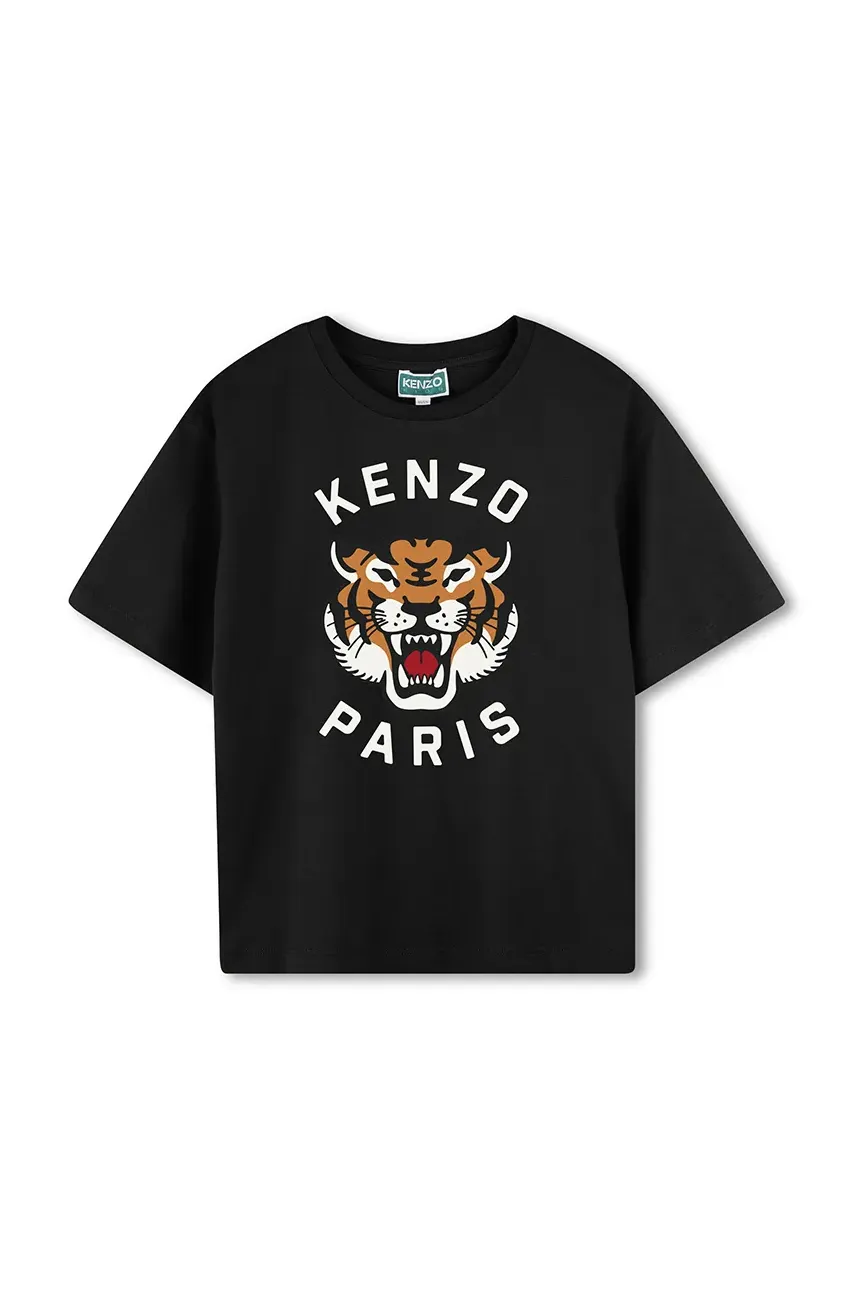 Kenzo Kids tricou de bumbac pentru copii cu imprimeu, K61137