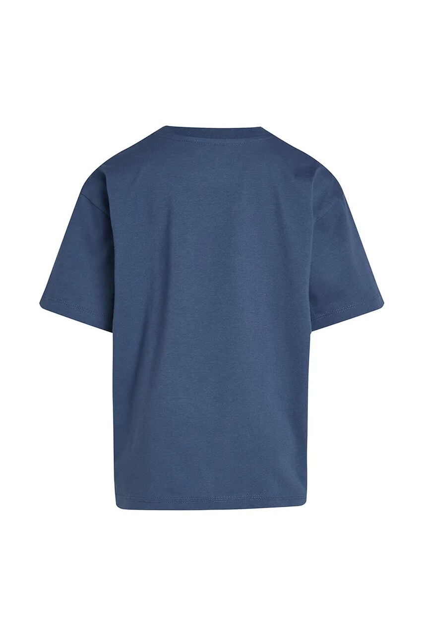 Calvin Klein Jeans gyerek pamut póló sötétkék, nyomott mintás, IB0IB02448 termék 2. képe