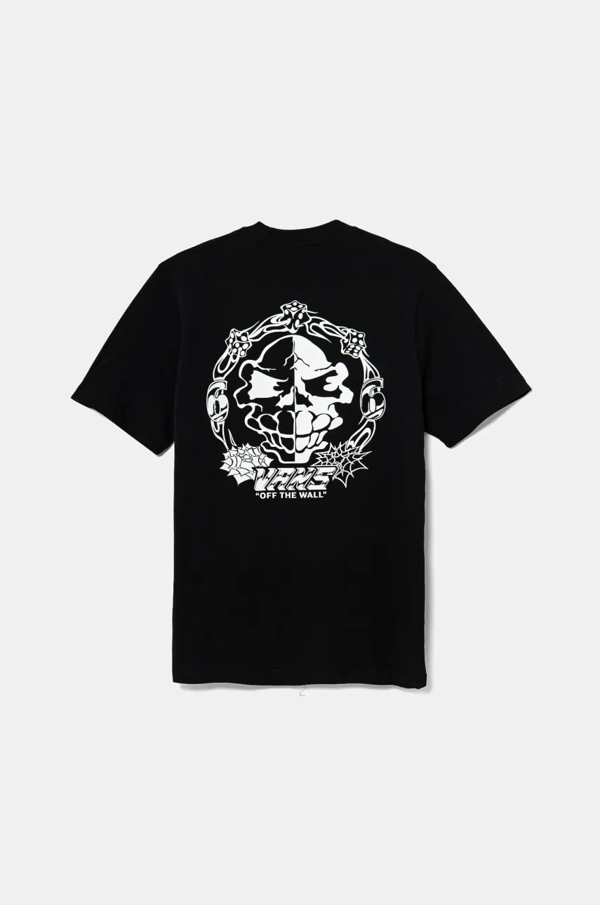 Vans tricou de bumbac pentru copii Mister Sinister culoarea negru, cu imprimeu, VN000MK8BLK1