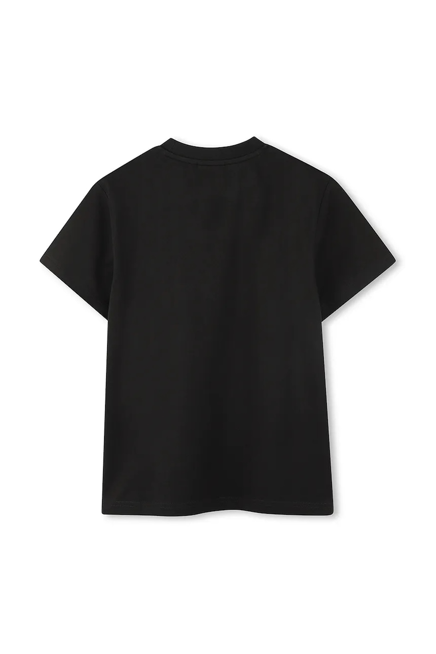 Дитяча бавовняна футболка HUGO колір чорний з принтом G00333 в Днепрі