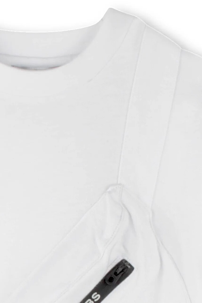 Marc Jacobs gyerek pamut póló fehér, sima, W60449 termék 2. képe
