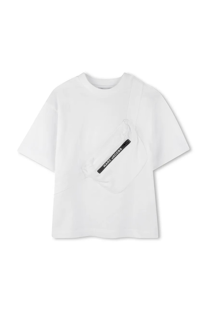 Marc Jacobs tricou de bumbac pentru copii culoarea alb, neted, W60449