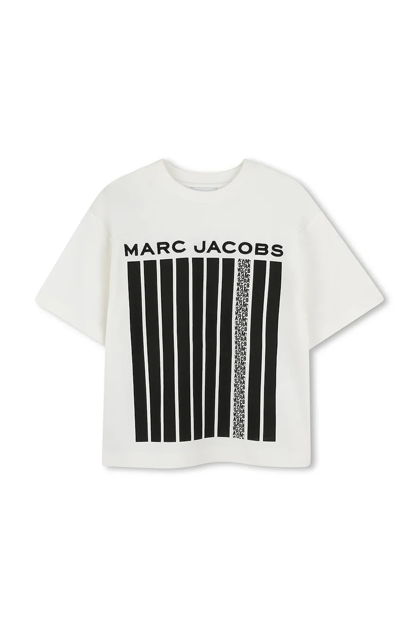 Детская хлопковая футболка Marc Jacobs цвет белый с принтом W60451 Детская хлопковая футболка Marc Jacobs цвет белый с принтом W60451