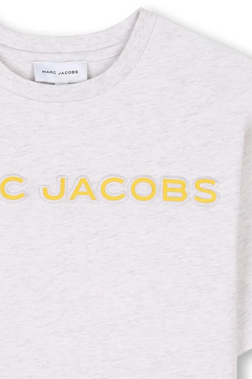 Marc Jacobs gyerek pamut póló szürke, nyomott mintás, W60457 termék 2. képe