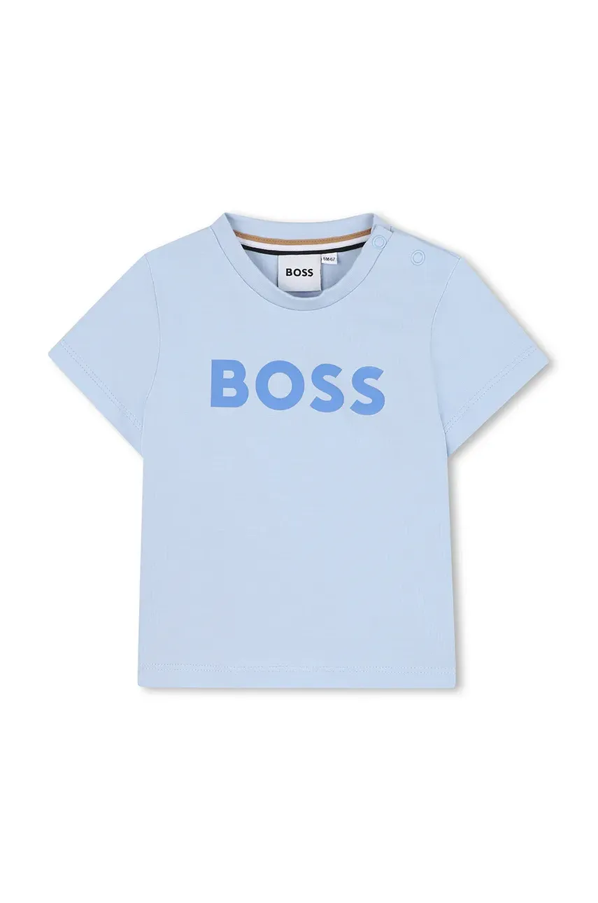 BOSS tricou din bumbac pentru bebelusi cu imprimeu, J52105