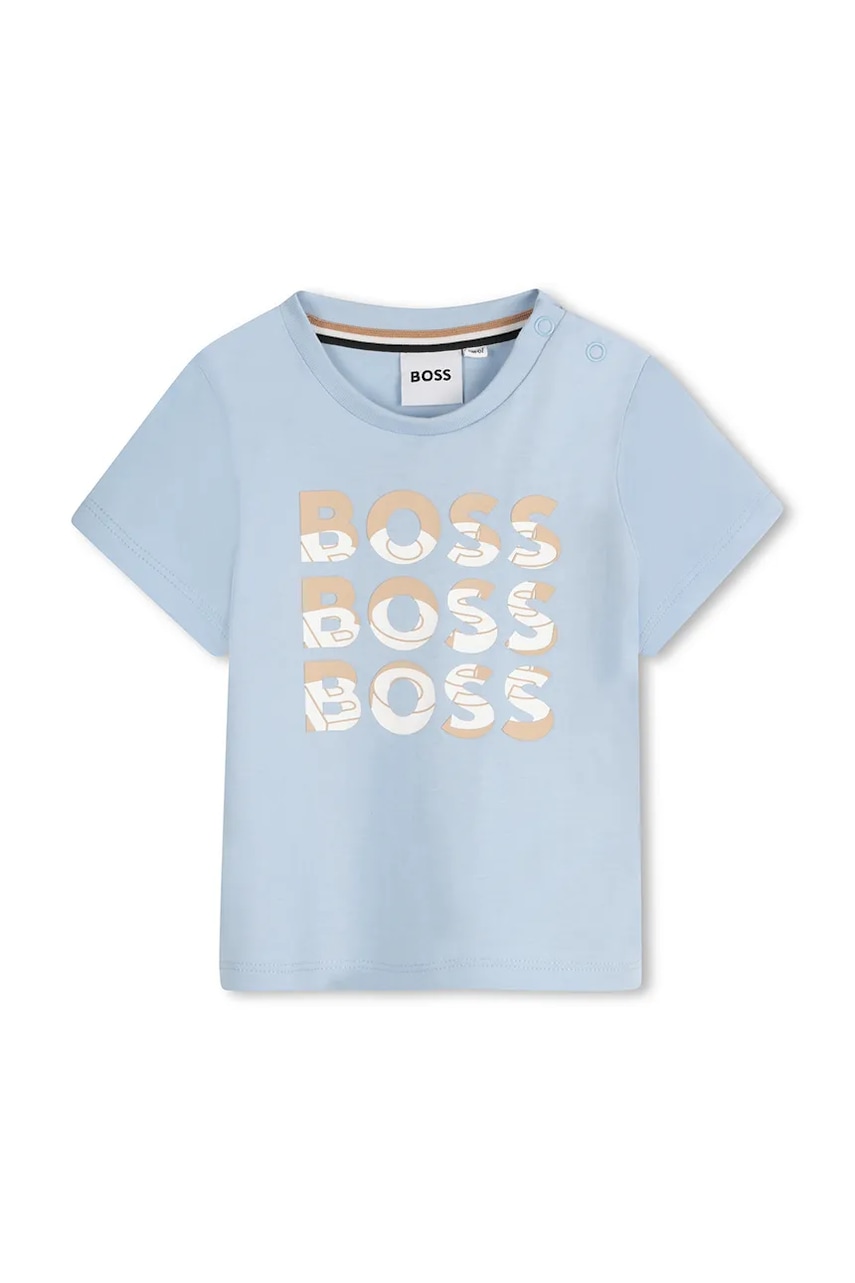 BOSS tricou din bumbac pentru bebeluși cu imprimeu, J52113