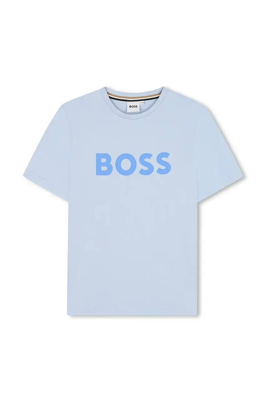 BOSS tricou de bumbac pentru copii cu imprimeu, J52030