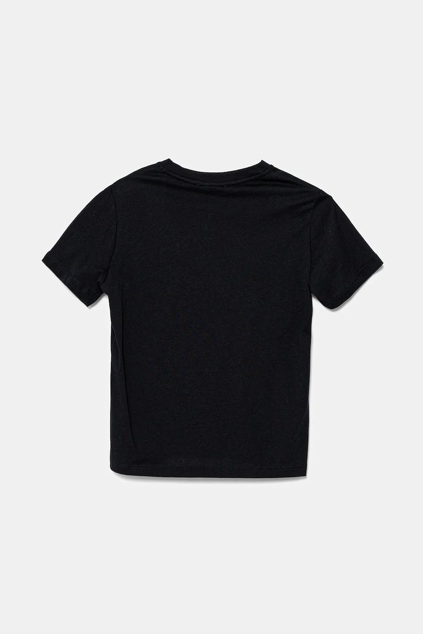 Детская хлопковая футболка Emporio Armani цвет синий с принтом EB000421 AF15013 Детская хлопковая футболка Emporio Armani цвет синий с принтом EB000421 AF15013