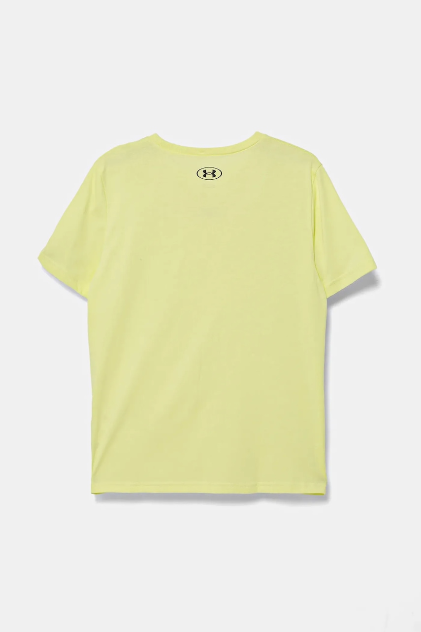 Детская футболка Under Armour SPORTSTYLE LC SS цвет зелёный с принтом 1389962 Детская футболка Under Armour SPORTSTYLE LC SS цвет зелёный с принтом 1389962