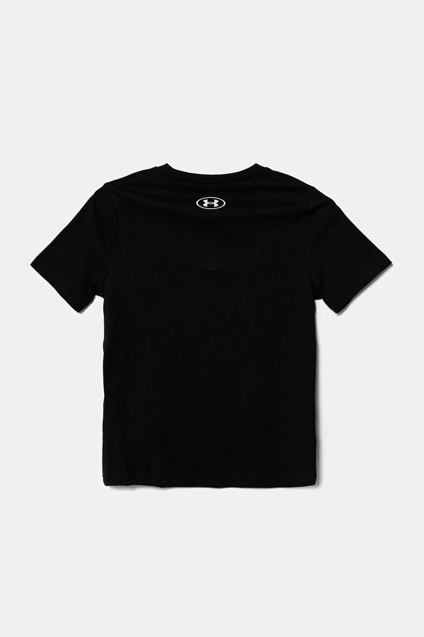 Детская футболка Under Armour LOGO WORDMARK SS цвет чёрный с принтом 1389963 Детская футболка Under Armour LOGO WORDMARK SS цвет чёрный с принтом 1389963