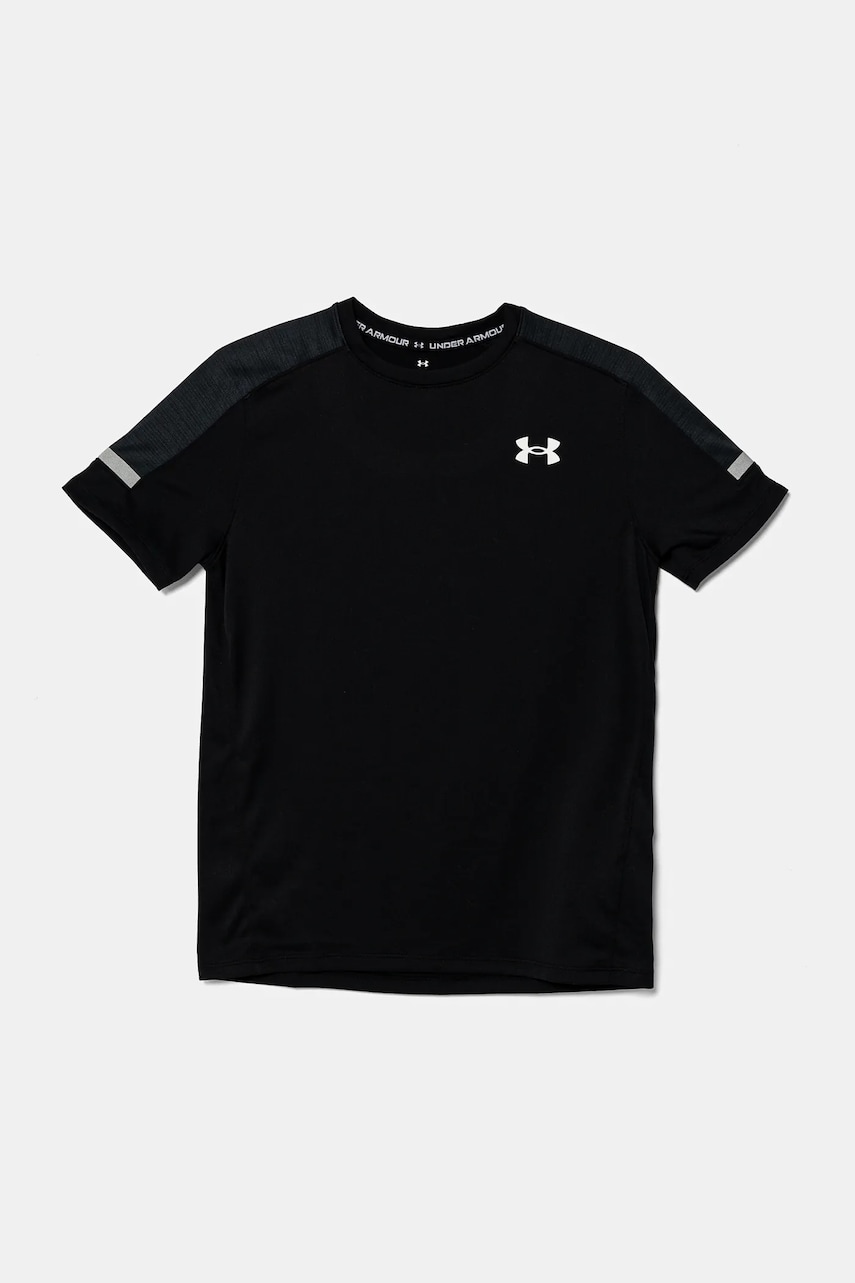 Under Armour tricou copii Tech Utility SS culoarea negru, cu imprimeu, 1390028